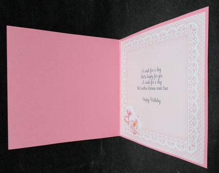 8x8 A Touch of Elegance Flowers Pearls Lace & Butterflies matching insert by Suzi Cooper