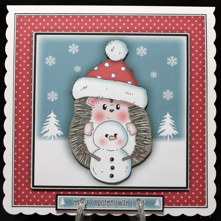 Hedgy With Snowman Mini Kit by Suzi Cooper