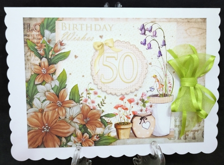 Sophia Floral Spray Paper Peach by Suzi Cooper