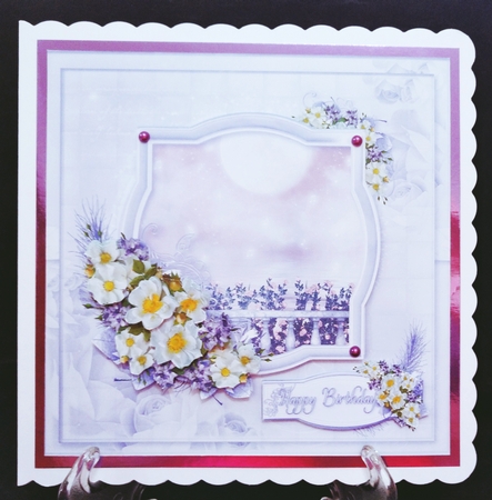 Pretty Purple & White Flower Tranquil Scene Mini Kit  by Suzi Cooper