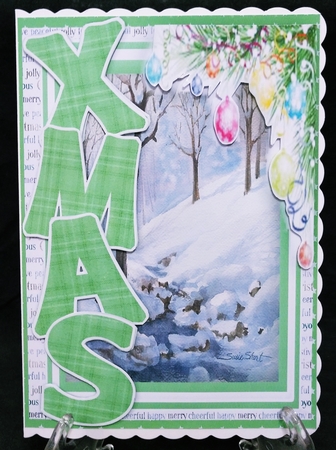 Xmas Wishes , Mint Green by Suzi Cooper
