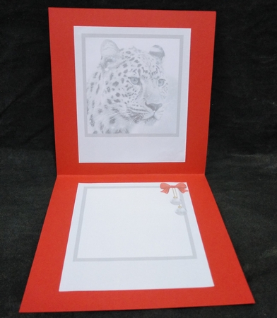 Merry Christmas Topper Snow Lepard Insert by Suzi Cooper