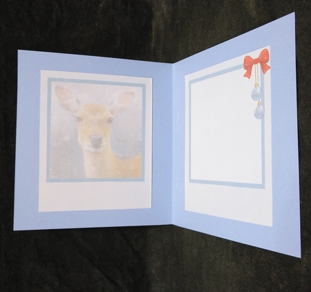 Merry Christmas Topper Deer in the Snow Insert by Suzi Cooper