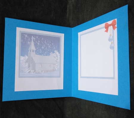 Christmas Topper Church in the Snow Insert by Suzi Cooper