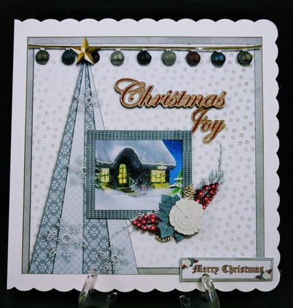 Christmas Joy Tranquil Flower Scene Mini Kit  by Suzi Cooper