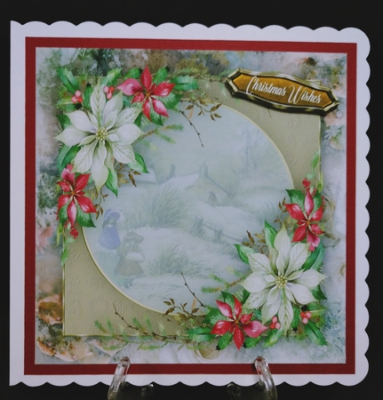 Beautiful Christmas Poinsettias 1 by Suzi Cooper