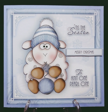 Winter Knitting Sheep Mini Kit by Suzi Cooper