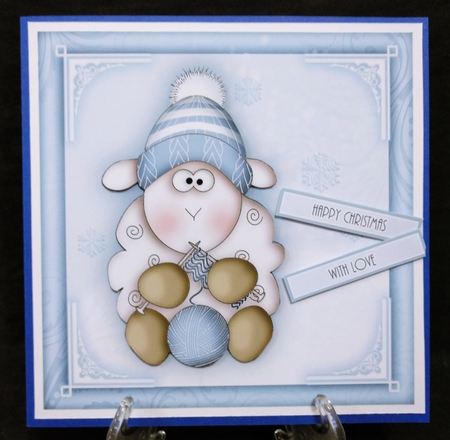 Winter Knitting Sheep Mini Kit by Suzi Cooper