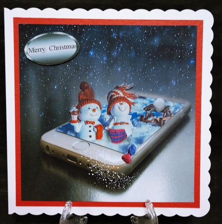 knitting snowman by Suzi Cooper