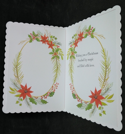 A5 Christmas Poinsettia Inserts Set 2 by Suzi Cooper