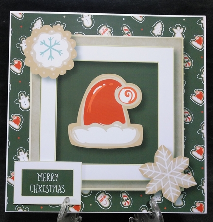 The Christmas Cookie - Santa Hat 8x8 by Suzi Cooper