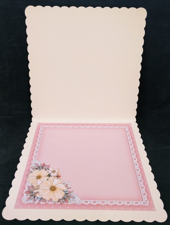 A Touch of Elegance Flowers, Pearls and Lace 8x8 matching insert by Suzi Cooper