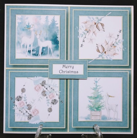 Gentle Winter Quad Frame 8x8 by Suzi Cooper