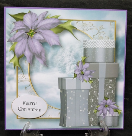 Gift Boxes For Christmas - Purple 8x8 by Suzi Cooper