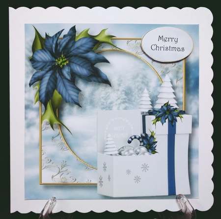 Gift Boxes For Christmas - Blue 8x8 by Suzi Cooper