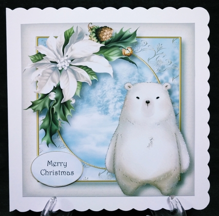 Watercolour Winter Animals - Baby Polar Bear 8x8 by Suzi Cooper