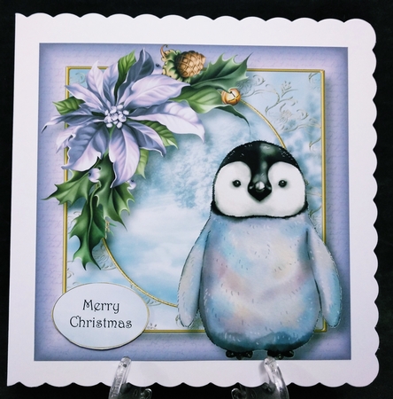 Watercolour Winter Animals - Baby Penguin 8x8 by Suzi Cooper