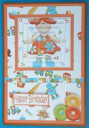Birthday Girl Dolly Birthday Card by Suzi Cooper