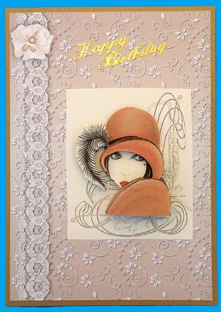 Floral Swirls N Lace Card Bases 3 by Suzi Cooper