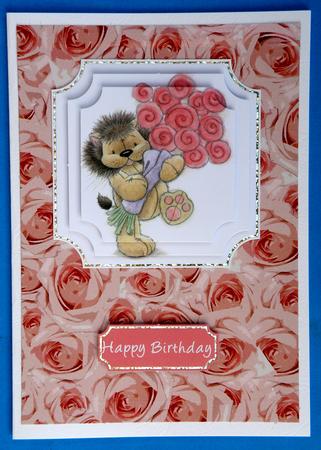 Pink Arty Roses Paper by Suzi Cooper