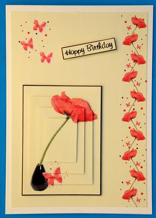 Poppy & Butterfly Wishes Pyramid in Pastel Green by Suzi Cooper
