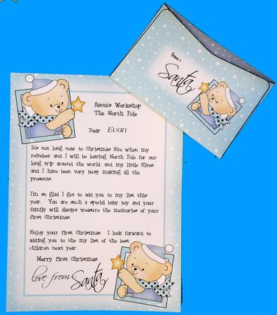 Baby Boy's 1st Letter from Santa Kit by Suzi Cooper