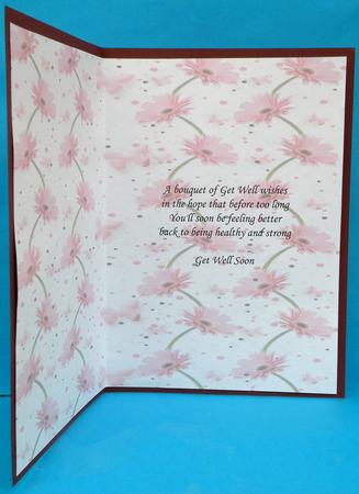 Pink Gerbera & Butterfly Wishes Backing Paper by Suzi Cooper