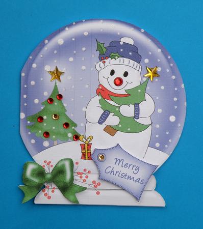 Xmas Snowman Snow Globe by Suzi Cooper