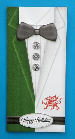 Dressed to Thrill!! Man's Quick Card with 3D Decoupage by Suzi Cooper