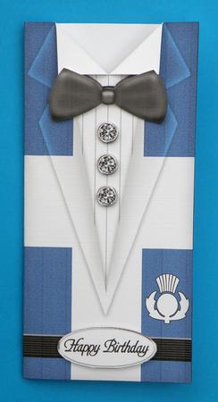 Dressed to Thrill!! Man's Quick Card with 3D Decoupage by Suzi Cooper