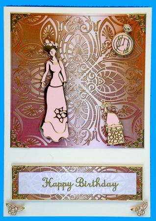 Etched Glass Card Front & Text Plate - Pattern Set a (1) by Suzi Cooper