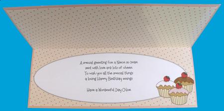 Cupcakes Insert for Large Dl (polka Dots) by Suzi Cooper