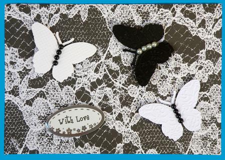 Beautiful Black Lace Background by Suzi Cooper