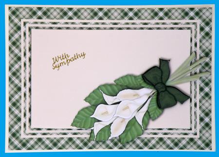Lillies Card Front by Suzi Cooper