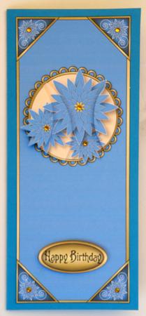 Oriental Blue Flowers Large Dl by Suzi Cooper