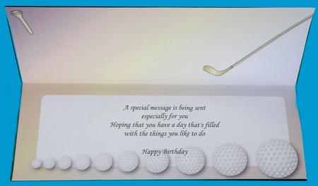 Golf Insert for Large Dl (gradient) by Suzi Cooper
