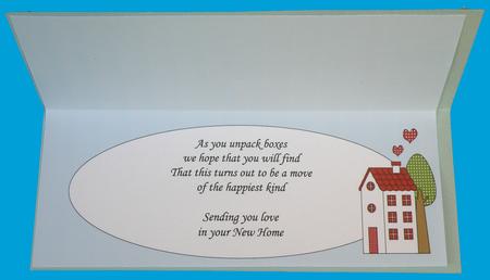 New Home Insert for Large Dl (blue) by Suzi Cooper
