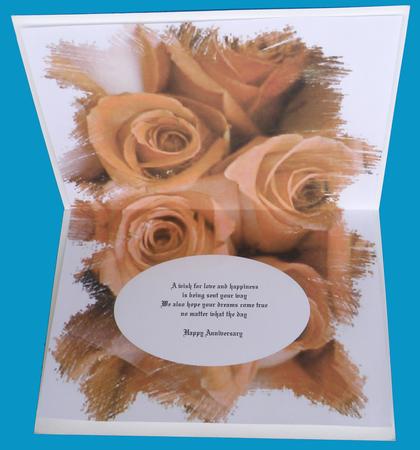 Rose Feathered Edge Vellum or Insert by Suzi Cooper