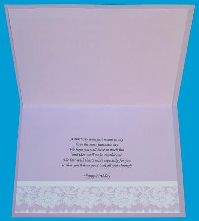 Lace Edge Vellum, Insert or Backing Paper Dusky Pink by Suzi Cooper