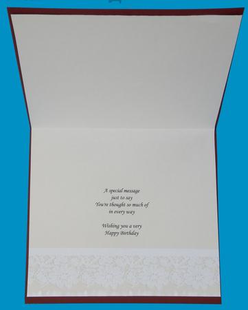 Deep Cream Lace Edge Vellum, Insert or Backing Paper by Suzi Cooper