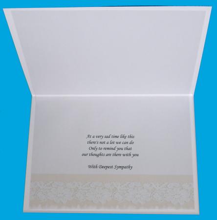 Beige Lace Edge Vellum, Insert or Backing Paper by Suzi Cooper