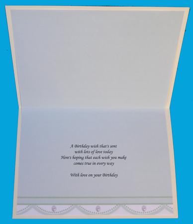 Mint Green Vellum/ Insert or Backing Paper Lace Edge by Suzi Cooper