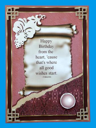Birthday Scroll Topper by Suzi Cooper