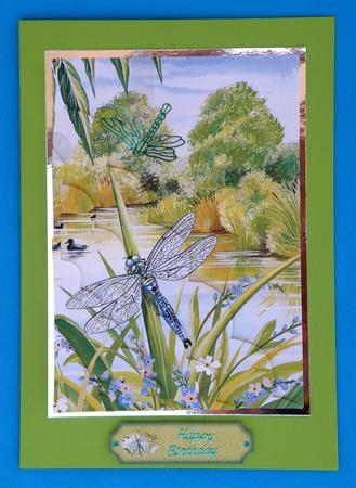 Dragonfly Days Wavy Edge Side Stacker by Suzi Cooper