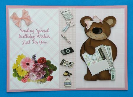 Crafting Bear & Bouquet Birthday Step by Step by Suzi Cooper