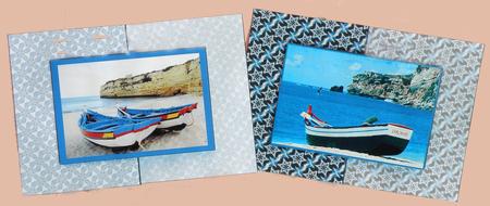 Two Boat A6 Fold Back Cards by Suzi Cooper