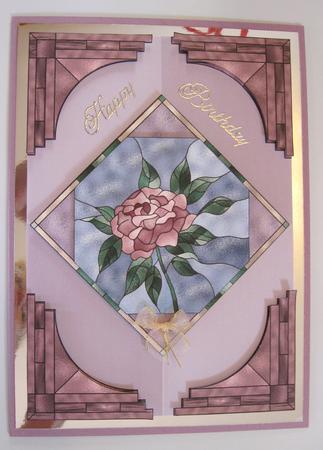 Stained Glass Rose by Suzi Cooper