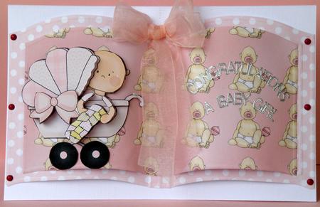 Baby Girl Doodles Background Paper by Suzi Cooper