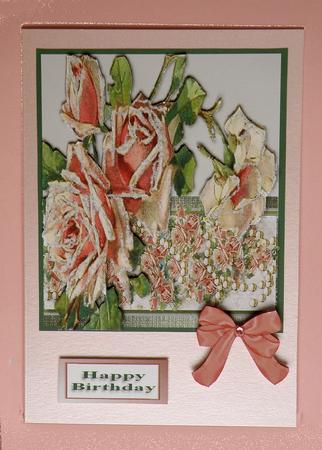 Roses, Bead Ribbon and Lace by Suzi Cooper