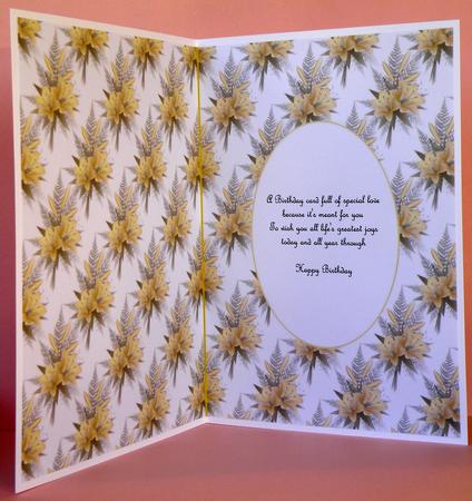 Floral Wedding Insert by Suzi Cooper
